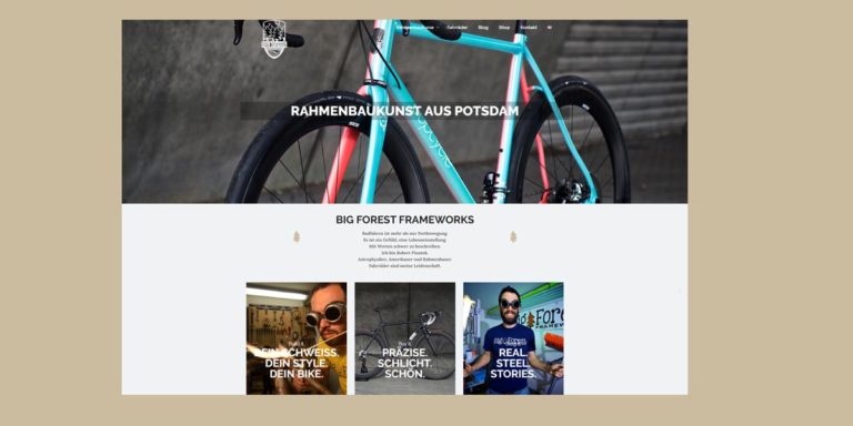 webdesign Werbeagentur potsdam Handwerk big forest frameworks